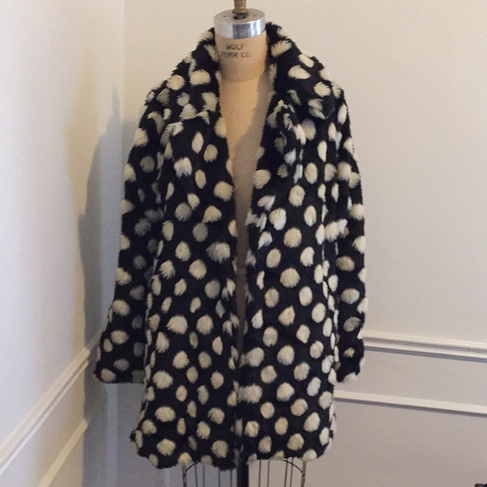 Nasty gal faux fur coat size S